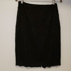 Lace pencil skirt